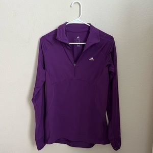Purple Adidas Quarter-Zip Jacket